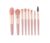 Kit de Pincel com 8 mini pincéis Make