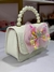 Bolsa Infantil Luxo Cor Creme Alça de Mão com Perolas e Alça de Corpo Corrente - comprar online