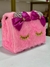 Bolsa Infantil Peludinha Cor Rosa Alça de Corrente - comprar online