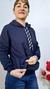 Buzos de Jersey con piel azul - tienda online