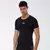 Camiseta de seção masculina Sportswear, camiseta corrida, elástico de elastic na internet