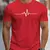 Camiseta esportiva casual justa masculina, 100% algodão, gola redonda, blusa cu