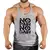 Bodybuilding Cotton Gym Tank Tops para homens, camiseta sem mangas, roupas com e - loja online