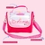 Kit Mochila de Rodinha Escolar Infantil Bailarina Cristal + Lancheira Transversal + Estojo Duplo