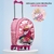 Kit Mochila de Rodinha Escolar Infantil Princesa Unicórnio + Lancheira Transversal + Estojo Duplo - Pikuka | Mochila infantil com os melhores preços!