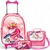 Kit Mochila de Rodinha Escolar Infantil Princesa Unicórnio + Lancheira Transversal + Estojo Duplo