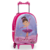 Mochila Infantil Rodinha Escolar Cristal Feminina Reforçada Bailarina