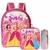 Kit Mochila Escolar Infantil Feminina + Lancheira Térmica + Estojo - Princesa