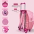 Kit Mochila de Rodinha Escolar Infantil Princesa Unicórnio + Lancheira Transversal + Estojo Duplo - comprar online