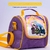 Kit Mochila de Rodinha Escolar Infantil Unicornio Cristal+ Lancheira Transversal + Estojo Duplo