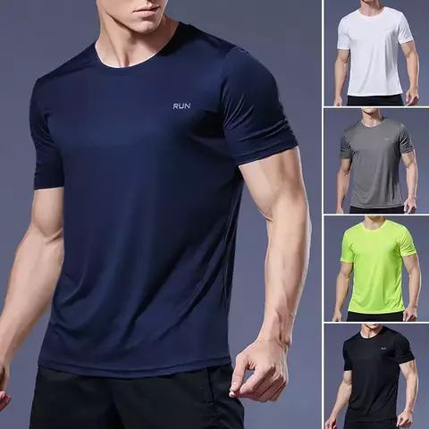 Camiseta Masculina. Com secagem rápida e esportiva