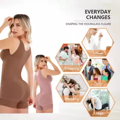 Faja moldeadora de cuerpo completo, faja moldeadora de alta compresión con broc - CAROCHE