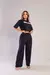 Conjunto Longo Calça Pantalona Cropped na internet