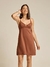 Vestido curto chocolate na internet