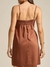 Vestido curto chocolate - loja online