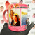 Caneca c/ colher Personalizada Dia das Mães provérbios 31:2 - Porcelana Rosa - comprar online