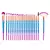 Kit 20 Pinceis Diamond Transparente De Maquiagem Make-UP Brilhante Kit De Cosmética - comprar online