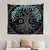 Tapeçaria Colorida para Quarto, Árvore da Vida, Luz Negra, Sol, Lua, Estrelas.