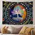 Tapeçaria Colorida para Quarto, Árvore da Vida, Luz Negra, Sol, Lua, Estrelas. - Zynk