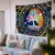 Tapeçaria Colorida para Quarto, Árvore da Vida, Luz Negra, Sol, Lua, Estrelas. - loja online
