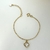 PULSEIRA INFANTIL 1 TREVO PENDURADO CRISTAL - comprar online