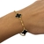 Pulseira Van Cleef masculinha trevo preto corrente grossa na internet
