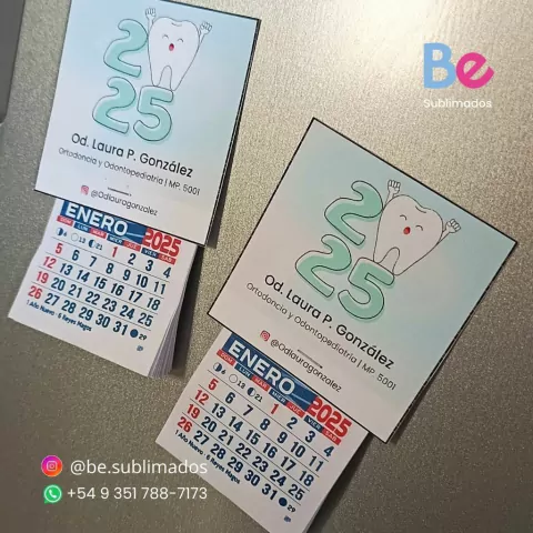 Calendario 2025 con iman - 6x5 - x10 unidades - comprar online