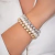 PULSEIRA TRIO, PÉROLA, BOLA LISA E DOURADA