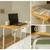 MESA MULTIUSO DE ALTURA AJUSTÁVEL COM RODINHAS - PERFEITO PARA TRABALHAR, ESTUDAR E FAZER REFEIÇÕES - loja online
