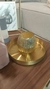 BANDEJA GOLD REDONDA METAL MEDIANA. - comprar online