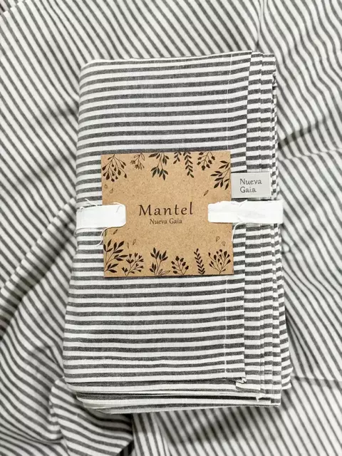 MANTEL TUSOR LISO/RAYADO 300 X 140 CM - comprar online