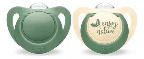 Set de 2 Chup. NUK for NATURE 0-6 meses Verde