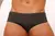 Black Carioca low rise cut swimwear with a striped design