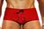 Red Workout Traditional Swim Trunks for men on internet