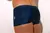 Men's Laser Boxer Swim Briefs in blue with a textured pattern