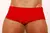 Red classic swim trunks for men