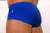 Royal blue classic swim trunks for men, showcasing a sleek and fitted design.