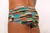 Men's Italy Classic Swim Trunks featuring a colorful striped design.