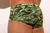 Men's Army Classic Trunks in a green camouflage pattern, showcasing the back view.