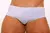 White Carioca low rise cut swimwear with a striped design.