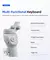 M01 Dobrável Gimbal Estabilizador com Tripé, Anti Shake, Luz de Preenchimento, - comprar online