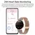Smartwatch ultra fino AMOLED para mulheres, relógios esportivos, rastreador de