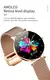 Smartwatch ultra fino AMOLED para mulheres, relógios esportivos, rastreador de - loja online