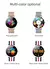 Smartwatch ultra fino AMOLED para mulheres, relógios esportivos, rastreador de