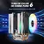 GMRGB 6 Tubos de Calor CPU Cooler 4 Pinos PWM RGB PC Quiet Intel LGA 1700 775 12 - loja online