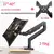 Imagem do Nb g40 22-40 polegadas tela do monitor desktop montagem braço de mola a gás su