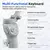 M01 Dobrável Gimbal Estabilizador com Tripé, Anti Shake, Luz de Preenchimento, - comprar online