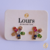 Imagem do BRINCO FLORZINHA COM ZIRCÔNIAS COLORIDAS BANHADA A OURO 18K