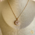 COLAR PIZZA ZIRCONIA BANHADO OURO 18K - loja online