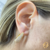 BRINCO CLICK GOTA CRAVEJADO EM ZIRCONIA BANHADOS A OURO 18K - TAM. P